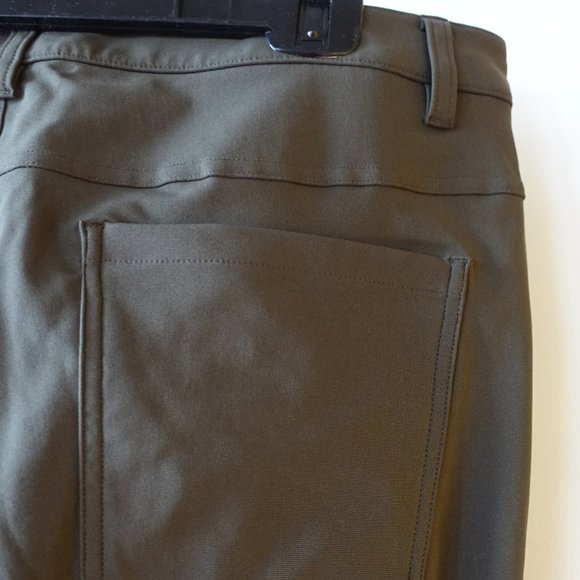 Lululemon Warpstreme ABC Pant Classic 37"L inseam Tall Size 34 Dark Olive - Picture 6 of 12